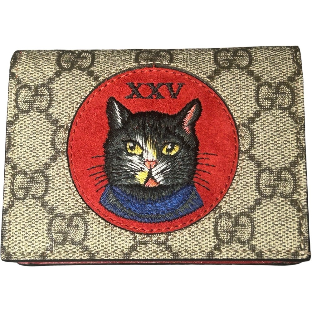 Gucci Mystic Cat GG Supreme Wallet w/ Box & Dust Bag – Excellent Condition